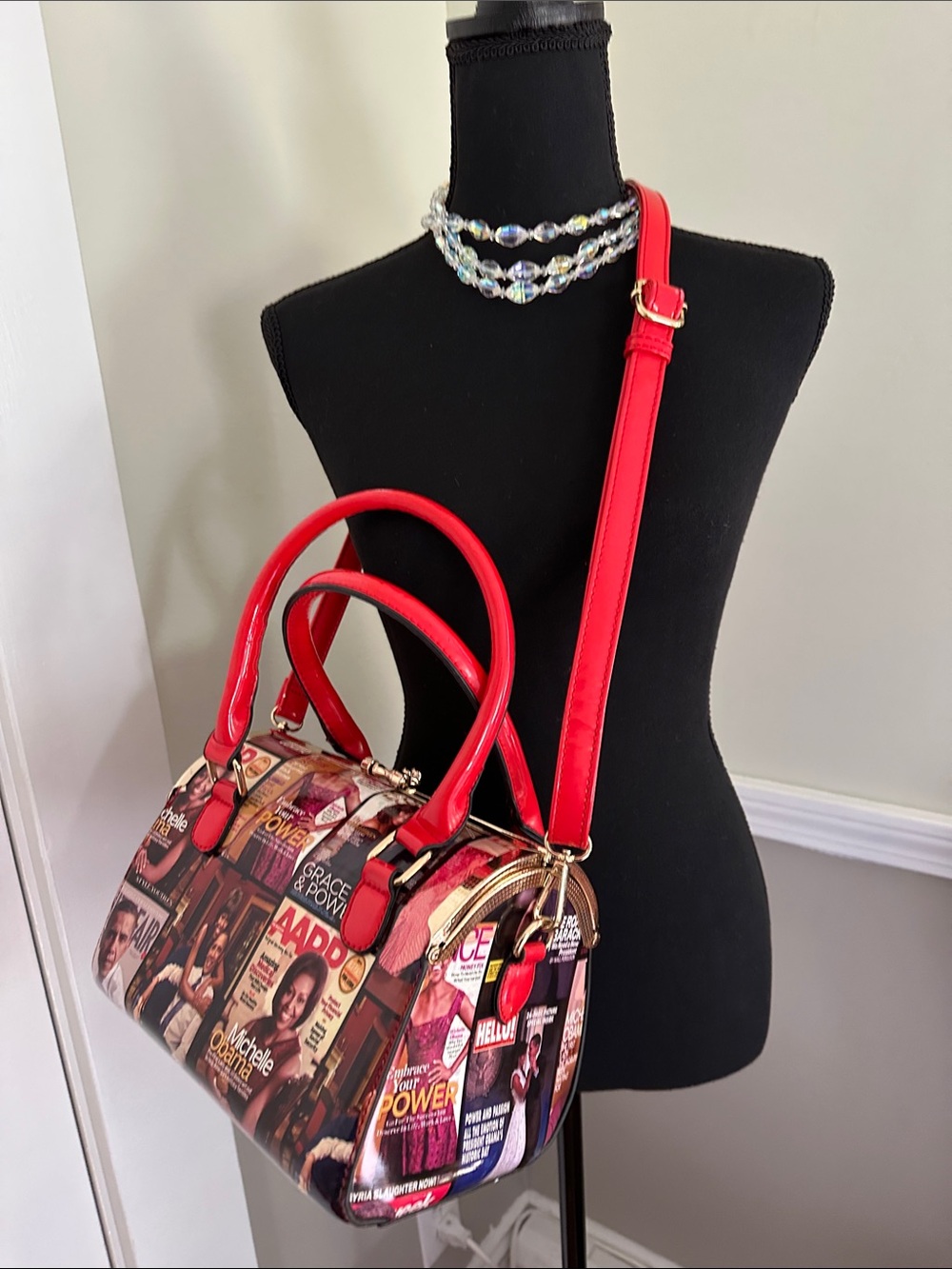 Michelle Obama Magazine Cover Handbag- Everyday Statement Bag